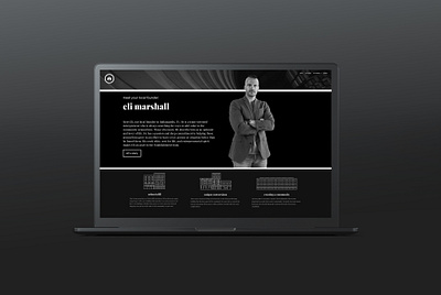 TEG: website section - local founder bio (indianapolis) branding design minimal website typography ui ui designer ux web web design website