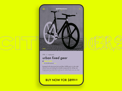 City Riders Bikeshop - Mobile UI Concept bike buy cart ecommerce ecommerce design ecommerce shop mobile mobile app mobile ui shop shopping cart ui ui ux ui design uidesign uiux user user interface user interface design userinterface