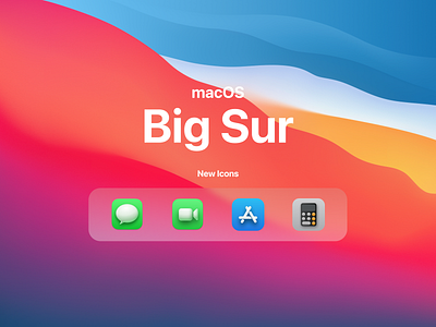 macOS Big Sur apple big sur design dribbble illustration ios ios app design ios14 macos ui design