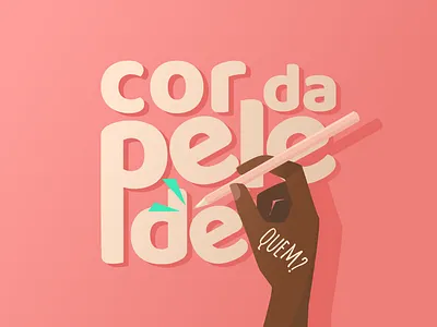 'the skin color from who?' black people blacklivesmatter blm brazil color crayons draw figma illustration kids pencil pencil drawing skin