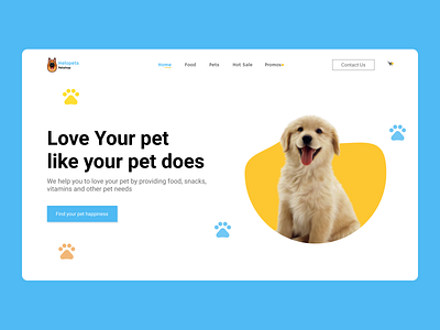 Helopets - Petshop website header design header helopets pet petshop petshop web ui ui design uiux design uiuxdesign ux ux design web header