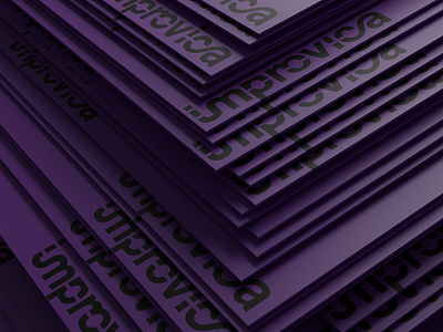 3D Branding - Improvica 3d 3d art blender branding design illustration layers logo purple