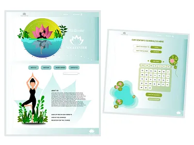 YOGA CENTER adobe photoshop adobe xd illustration