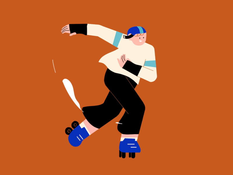 Skate 2d ae after animation cel design effects gif motion photoshop