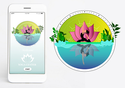 YOGA CENTER adobe photoshop adobe xd illustration