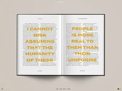 Spread Study 01 book book interior book layout editorial james baldwin layout page print print design spread spread study typography