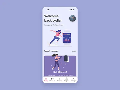 Daily UI 062 - Workout of the day app design daily ui daily ui 062 daily ui challenge dailyui dailyuichallenge design ui ui design workout workout app workout of the day