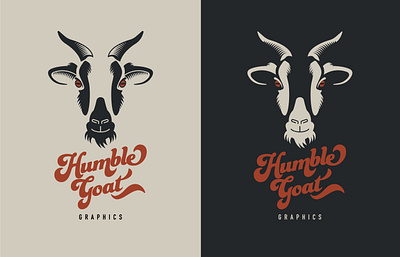 Humble Goat Graphics branding design goat icon illustration logo vector