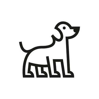 dog 2 art branding design flat icon identity illustrator logo minimal vector