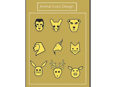 animal icons diseño icon illustration