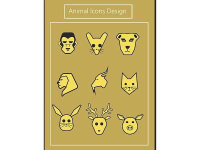 animal icons diseño icon illustration