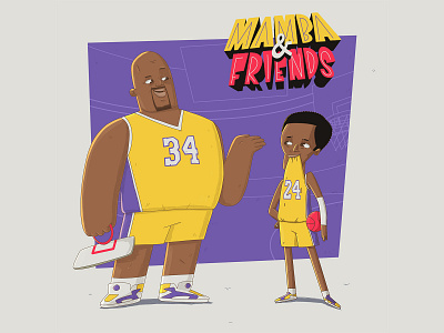 Mamba & Friends 2d black mamba character illustration kobe kobe bryant mamba shaq