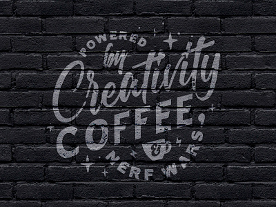 Studio Wall Mural black coffee creativity grey mural nerf