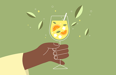 Cocktail cocktail flat flat illustration illustration illustration 2d illustration art illustrator summer vector