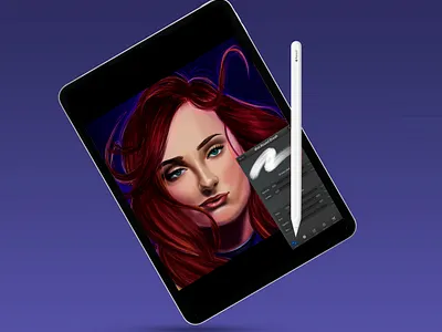 X-Men Dark Phoenix drawing digital painting illustration photoshop poster design procreate art realism realistic drawing