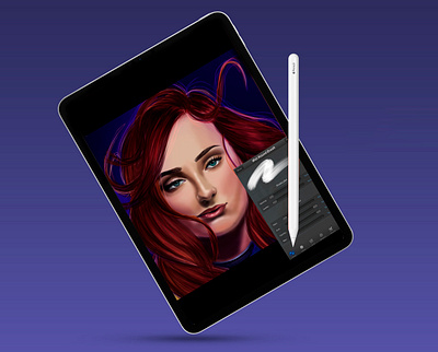 X-Men Dark Phoenix drawing digital painting illustration photoshop poster design procreate art realism realistic drawing