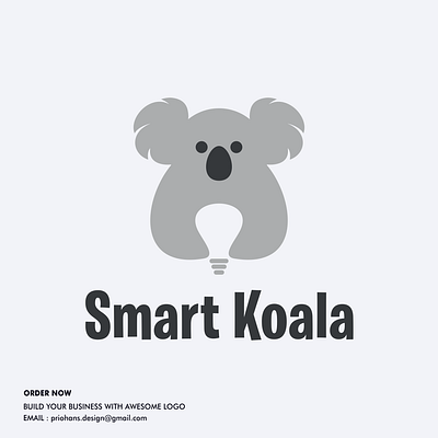 Smart Koala Logo Design animal logo brand branding bulb bulb logo color design illustration koala koala logo logo prio hans smart smart logo typography vector