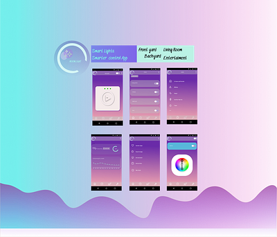 Moonligh energy illustrator mockup ui ux