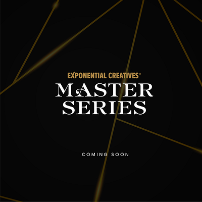Exponential Creatives® Master Series branding community event gold logo luxury master triangle