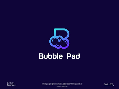 Bubble bubble business flat logo lettering logo logo design logomark minimal modern professional unique unused