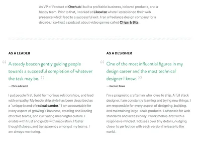 Split Personality about portfolio reboot testimonials