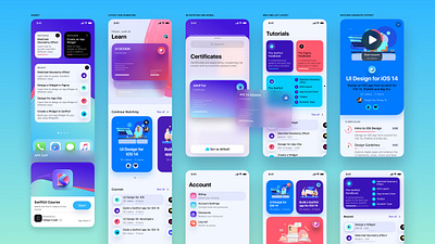 iOS 14 app for Design+Code design ios iphone mobile ui