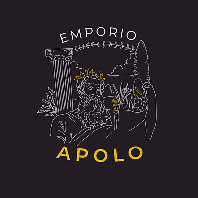 Apolo Emporium adobe branding bread design emporium food illustration logo