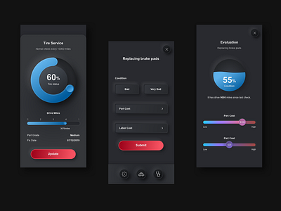 skeuomorph deign practice 2020 design 2020 trends dark app dark ui design neomorphism skeuomorph skeuomorphism ui ui trends userinterface