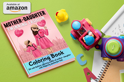 Best Mother-Daughter Twinning Fashion Coloring Book for Girls an