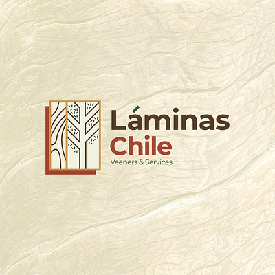 Láminas Chile / Veeners & Services adobe branding flat illustrator logo nature logo wood