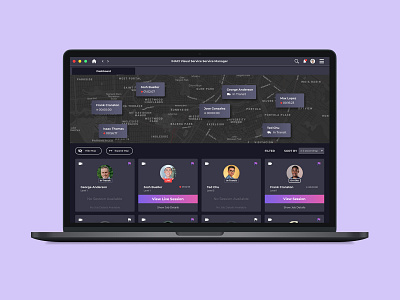 HVAC Tech Management System contact forms design go live gps graphs iconography interface interface design live map measurements profiles ui user interface user interface design ux