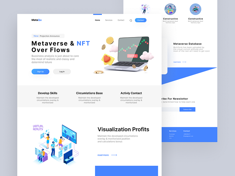 Metaverse Web-Page by Mansoor for Unlikeothers on Dribbble