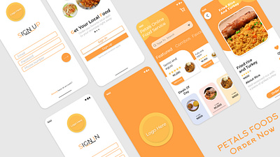 Petals Food branding design designthinking dribble graphic design illustration mock up mockup ui ux