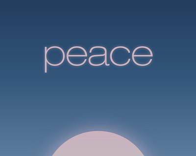 nitefall peace. design experimental illustration typography vector