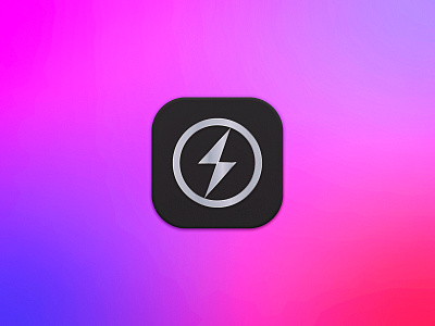 Drive Charge App app icon app logo big sur branding design energy logo lighting bolt logo logo design macos icon