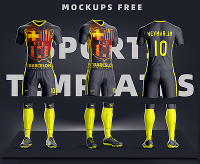 Goal Soccer Uniform Template 3