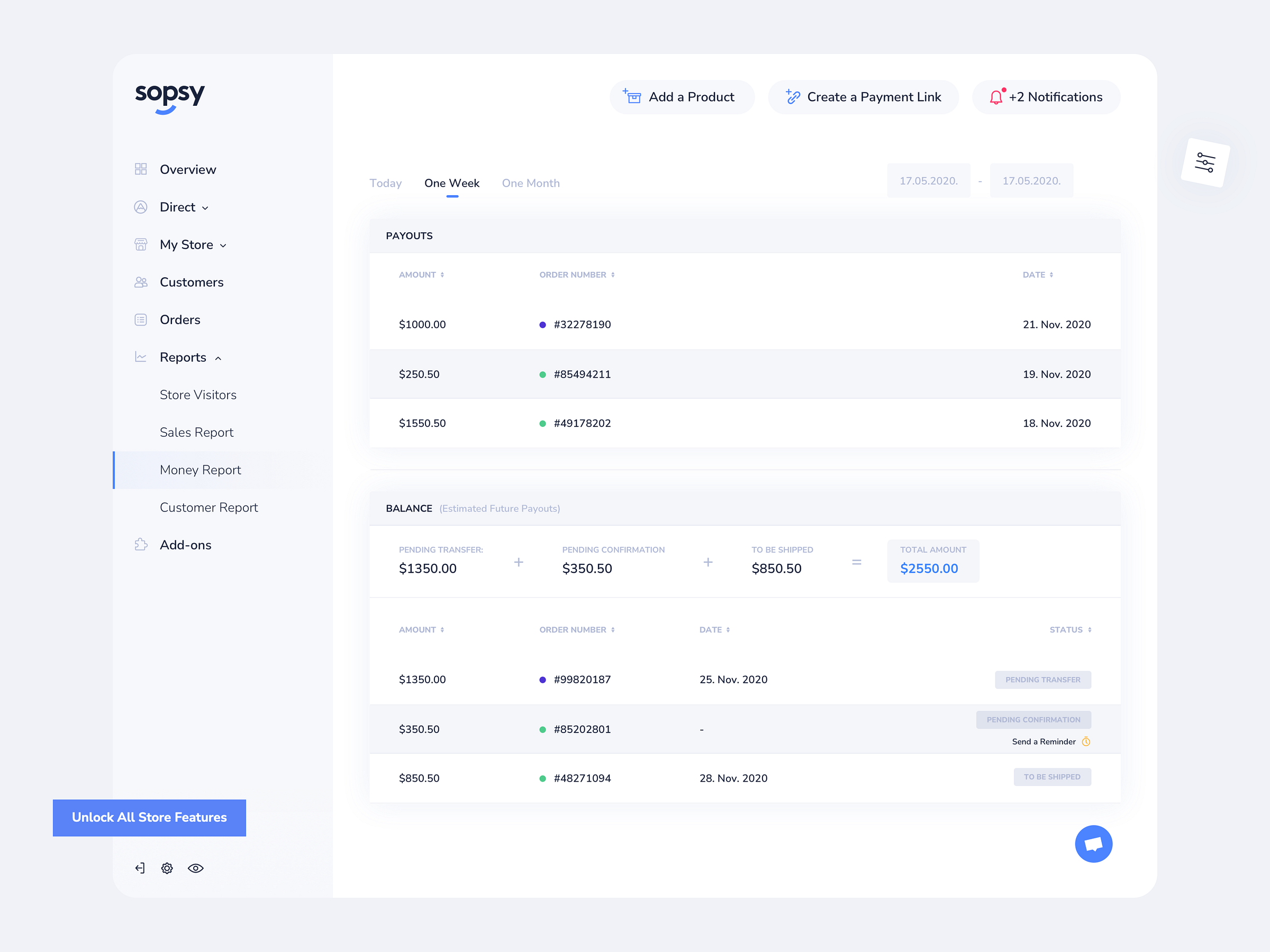 Sopsy Money Report By Aleksandar Plesko On Dribbble