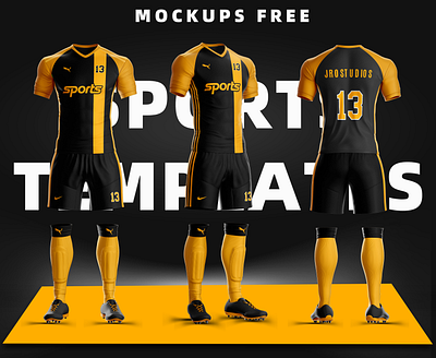 Goal Soccer Uniform Template 7