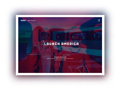 Nasa & Spacex Launch America astronaut nasa space spacex web webdesign website design websites