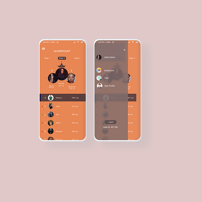 Leaderboard mobile app design mobile ui ui uidesign ux