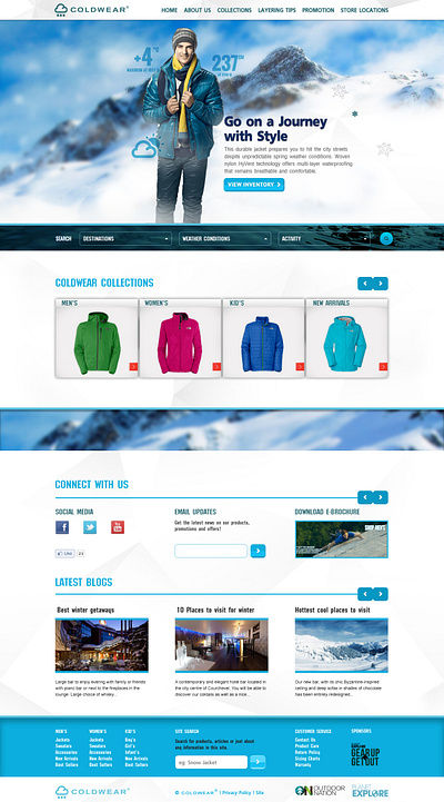 Coldwear Web Design app branding design logo ux web design webdesign webdesigner website wordpress