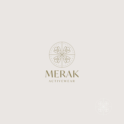 merak art branding flat design logo design minimalist round