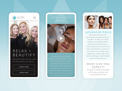 AL|DA Aesthetics Mobile Design - Part 1 mobile mobile design ui ux