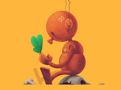 Nobot art character cute datamouth illustration photoshop procreate