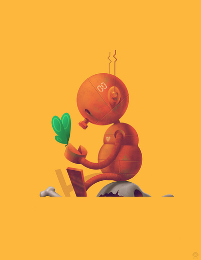 Nobot art character cute datamouth illustration photoshop procreate