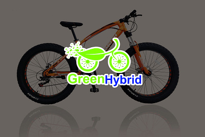 Greean Hybrid logo From fiverr https://bit.ly/2YzErf8 bicycle bicycle app bicycle shop bicycling bike birds construction company construction logo constructor contemporary cycles green logo logo animation logo design logo mark logotype