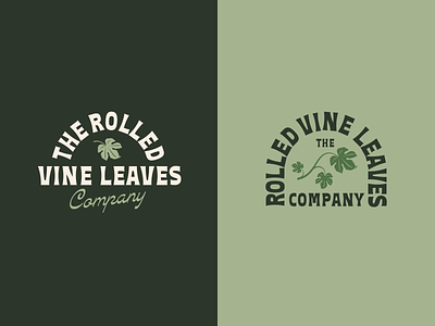 RVL Co. logo concepts branding food leaves logo natural packaging retro typography vines vintage