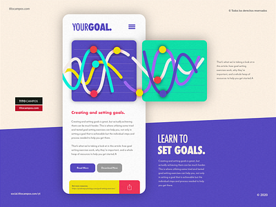 YOUR GOAL. app app design application composition create design inspiration interface ios app ios application iphone tipo type type design typography ui uidesign ux uxdesign