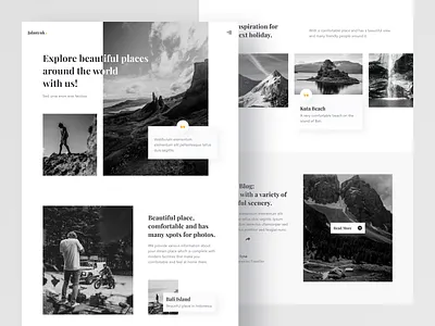Jalankuy - Exploration Landing Page design exploration homepage landing page scenery traveling ui ux vacation web design website