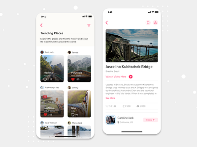 Travel Experience Sharing App app design ios mobile app design travel app travelapp travelexperiance trending ui ux